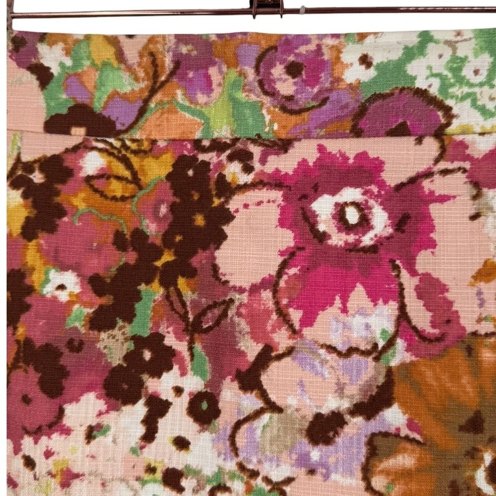 J.Crew Womens Watercolor Floral Pencil Skirt Cotton Sz 6 Preppy Feminine Office